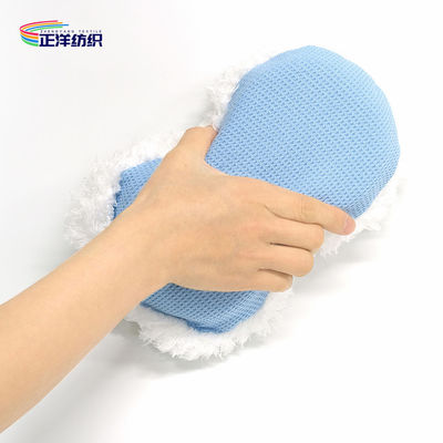 Scratch Free Car Detailing Tools 14x24x5cm 75g Microfiber Double Side Foam Wax Applicator