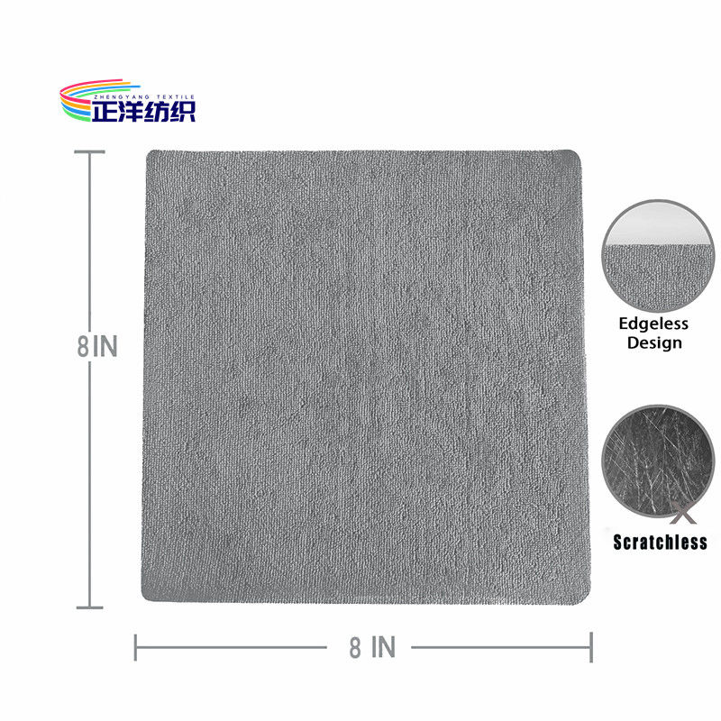 8x8" Disposable Dish Cleaning Cloths Grey 180gsm 20Pieces Box Microfiber Wipes