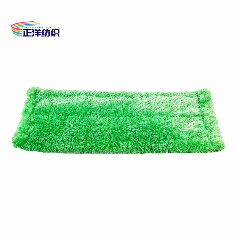 6"X16" Disposable Dry Mop Pads Green Floor Cleaning 800gsm Flat Mop Refill Pad