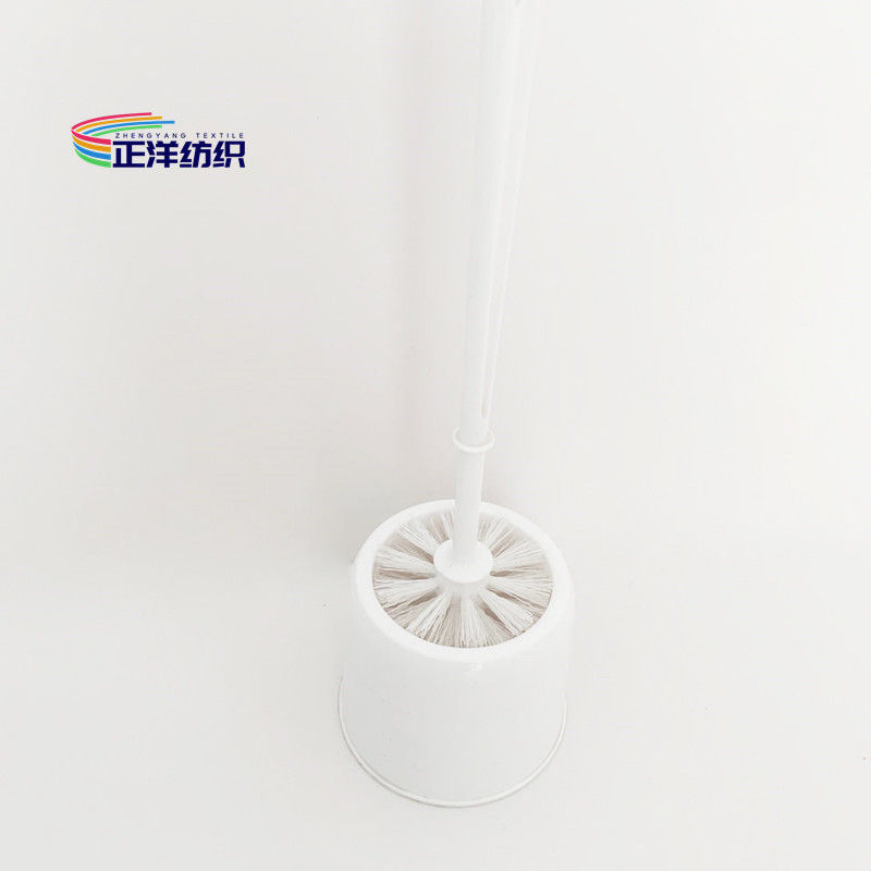 12.5cm Handle Cleaning Brush Microfiber With Filtration Cup White Plastic Bristle