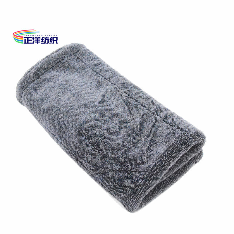 24"X36" Car Cleaning Rags Grey 1200gsm Extra Thick Double Layer Car Detailing Microfibre Cloths