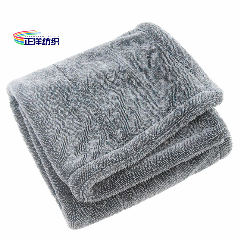 24"X36" Car Cleaning Rags Grey 1200gsm Extra Thick Double Layer Car Detailing Microfibre Cloths