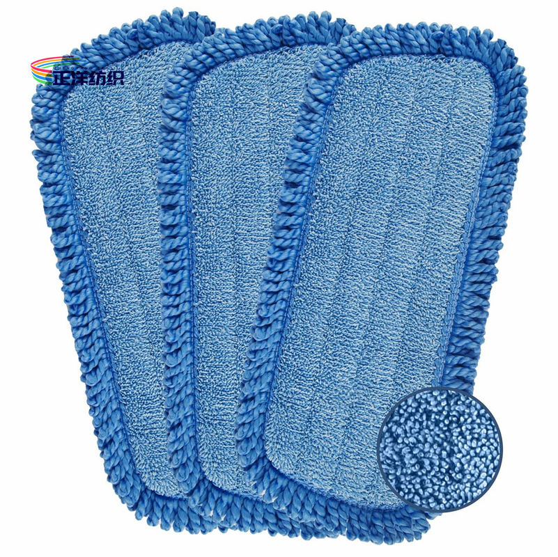 7"X17" Dry Cleaning Mop Blue Fringes Thick Dry Dust Mop Head