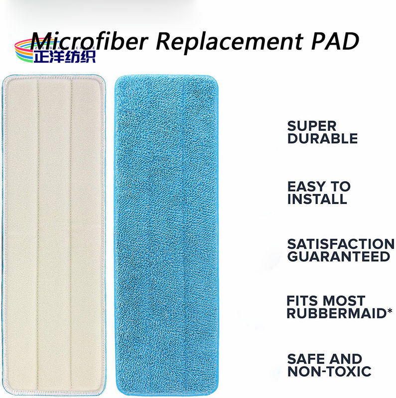 5.5"X15.7" Dry Mop Head Blue Fiber Sponge Center Dry Mop Pad