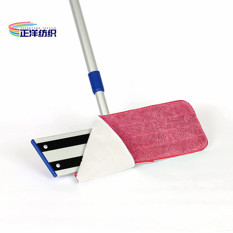 Microfiber Wet Cleaning Mop Red Multi Usage 5.5"X18" 3 Ply Wet Mop Head