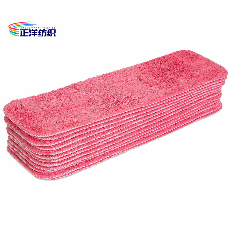 Microfiber Wet Cleaning Mop Red Multi Usage 5.5"X18" 3 Ply Wet Mop Head