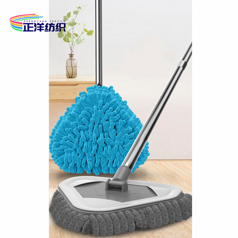 Telescopic Cleaning Mop Handle Grey Microfiber Stainless Steel Triangle 55-150cm