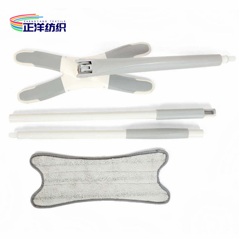 120cm Cleaning Mop Handle New Butterfly Shape Hand Wash Free Stainless Steel Mop