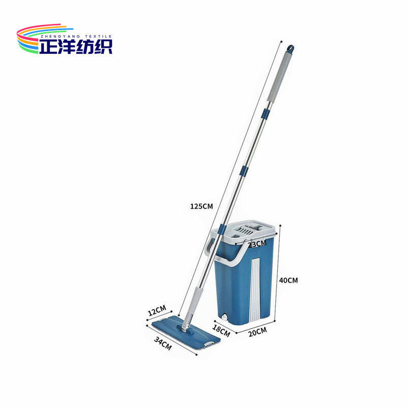 125cm Cleaning Mop Handle Plastic Water Squeezing Bucket Hand Wash Free Mop