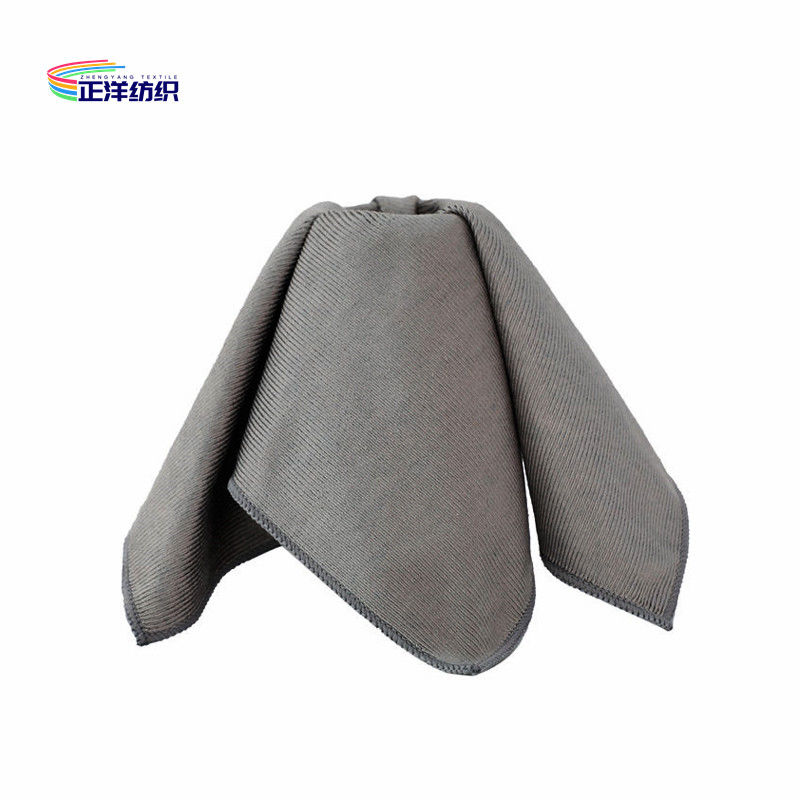 Polyamide Polyester Reusable Cleaning Cloth Blue 40x40cm 320GSM Square Glass Cleaning Cloth