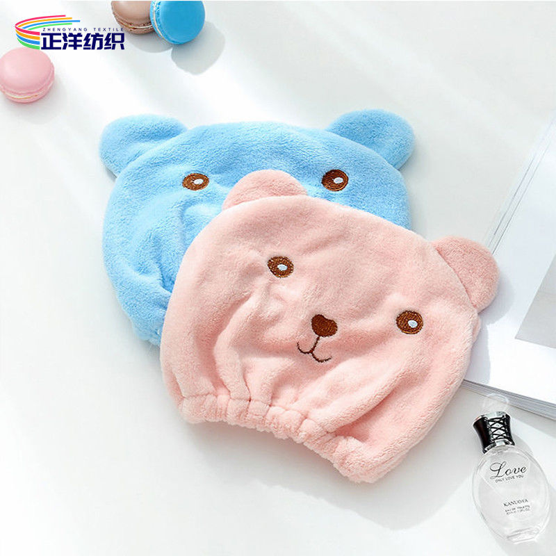 350gsm Reusable Dusting Cloths 35X65cm Multi Color Long Hair Drying Towel Hair Drying Cap