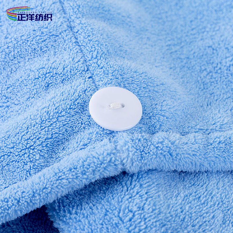 350gsm Reusable Dusting Cloths 35X65cm Multi Color Long Hair Drying Towel Hair Drying Cap