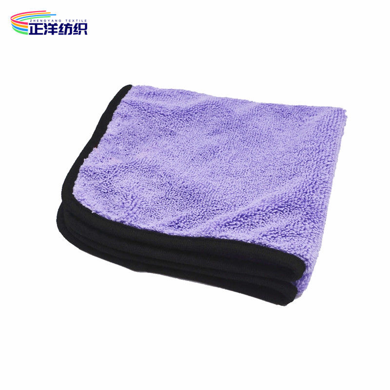 Microfiber Reusable Cleaning Cloth 400GSM Medium Size 40X40CM Purple