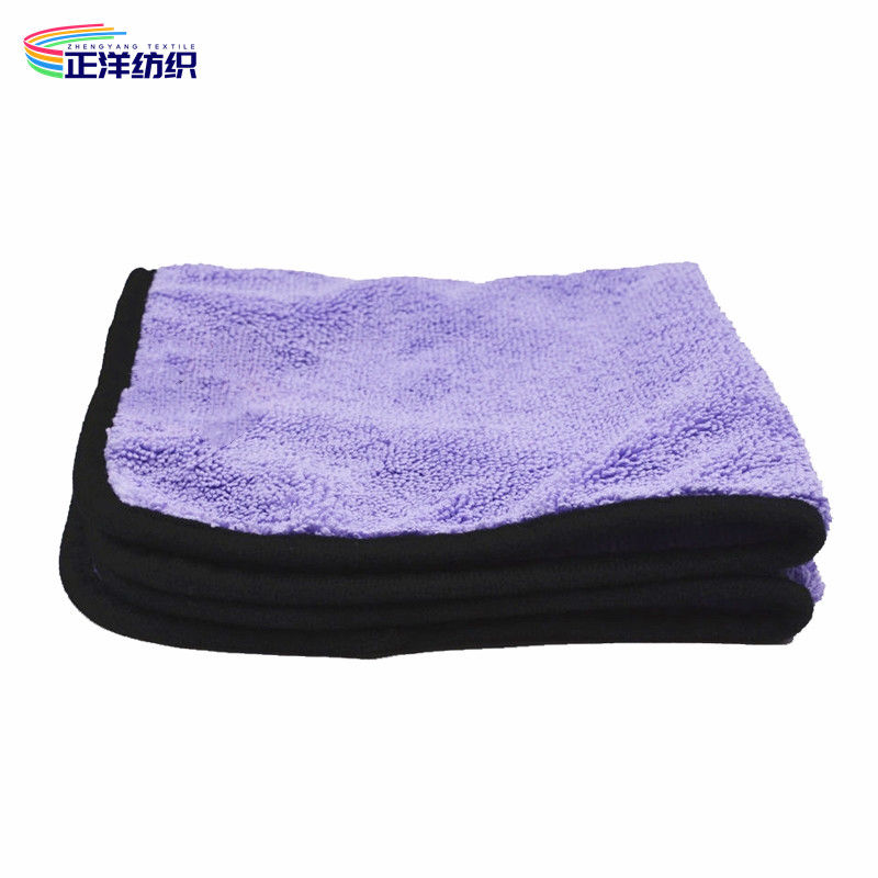 Microfiber Reusable Cleaning Cloth 400GSM Medium Size 40X40CM Purple