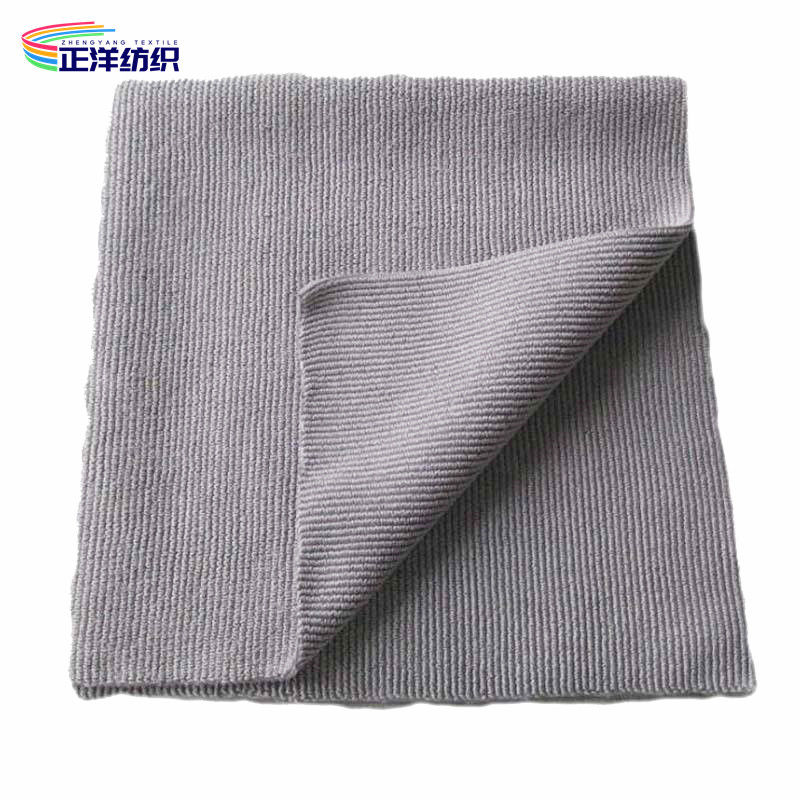 320gsm Reusable Cleaning Cloth 40x40cm Blue Grey Microfiber Household Cleaning Cloth