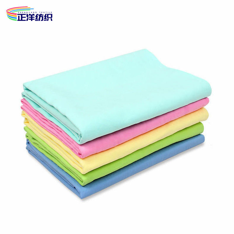 Reusable Microfiber Wipes 220gsm Medium Size 50x60CM Green Blue Microfiber Suede Cloth