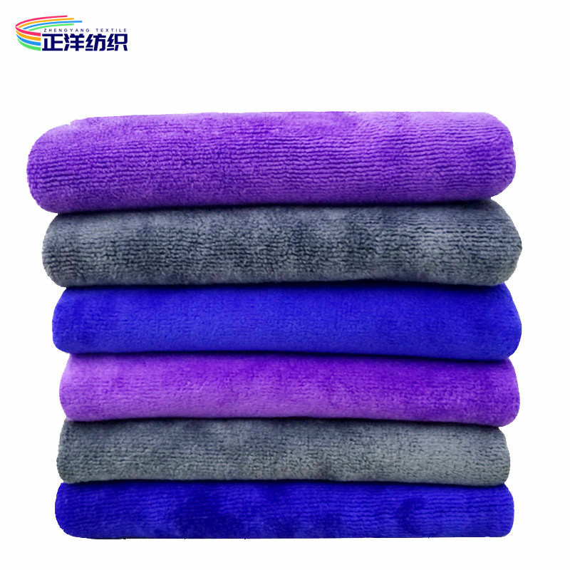 400GSM 50X60CM Reusable Cleaning Rags Microfiber Double Side Brushed Weft Terry Cloth Cleaning Towels