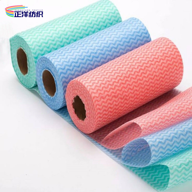60gsm Disposable Cleaning Cloth 20x40cm Nature Wooden Paper Disposable Microfiber Wipes