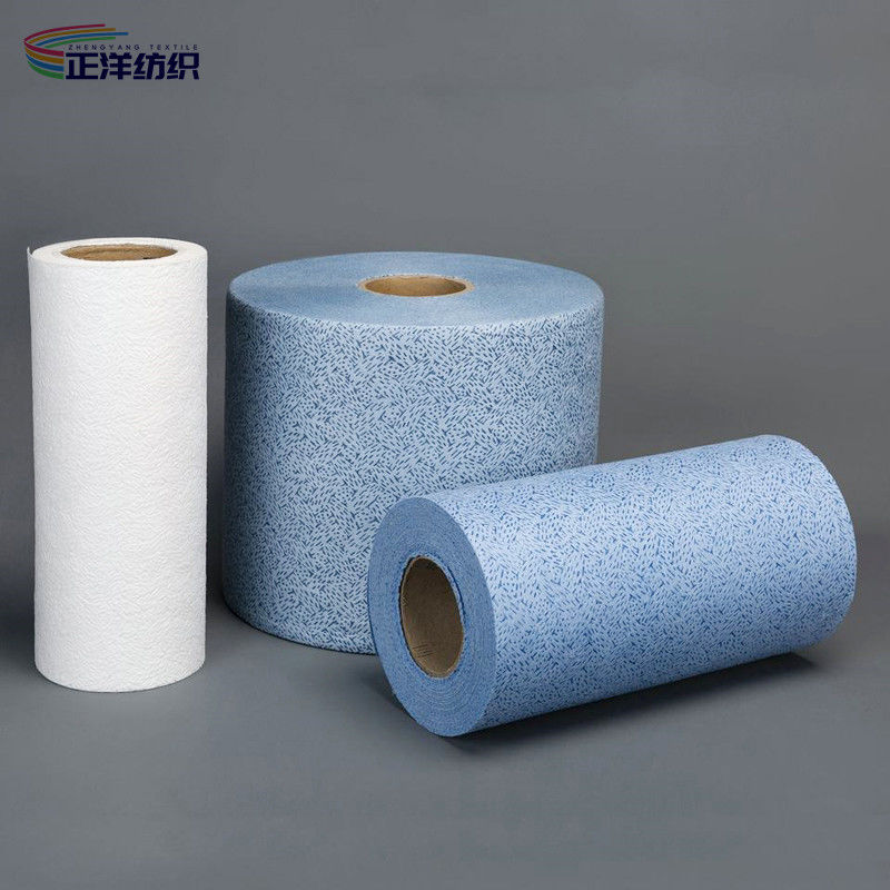 Heavy Duty 120gsm Disposable Cleaning Towels Industrial Wipes Jumbo Roll Non Woven Fabrics