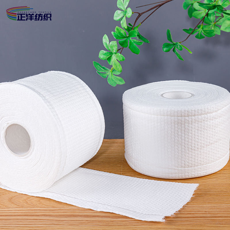 Spunlace Disposable Microfiber Cloths Nonwoven 80GSM Disposable Face Cleaning Towel