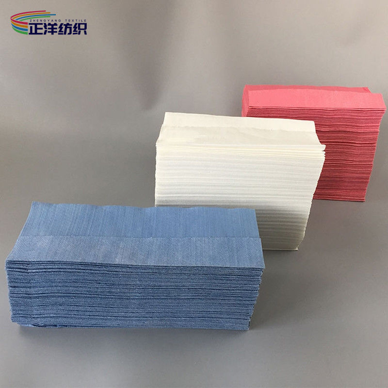 Woodpulp Disposable Cleaning Cloth Roll 25x43cm PP Disposable Multipurpose Industrial Cleaning Cloth