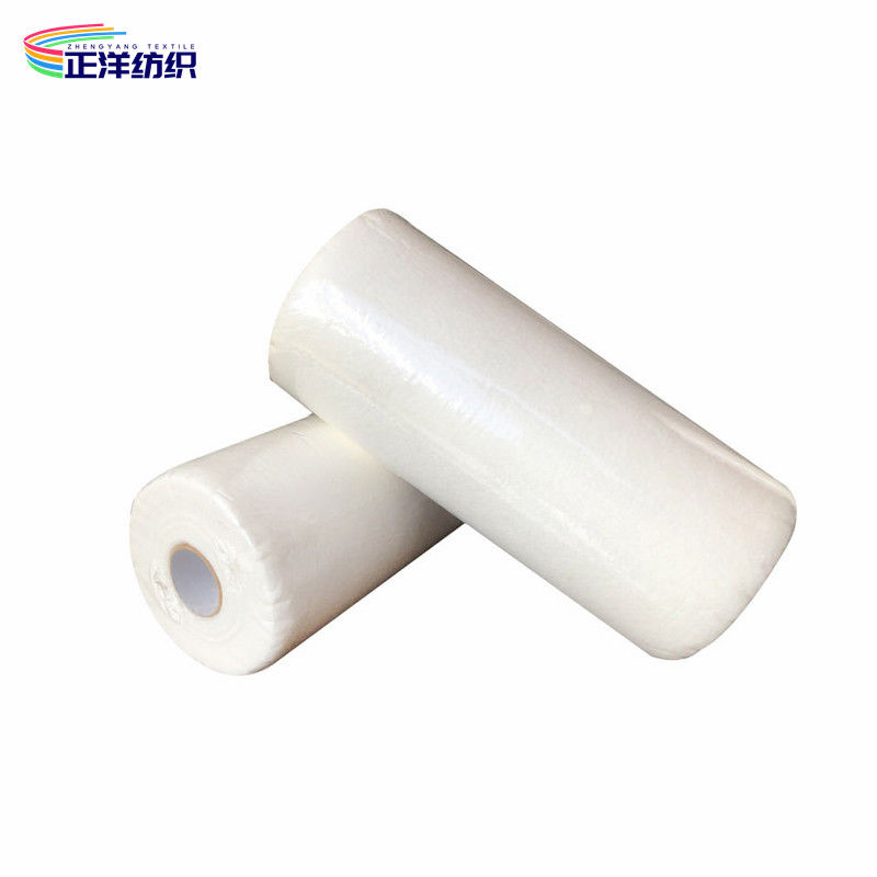 50x60cm Disposable Cleaning Cloths On A Roll 200GSM Absorbent Polyester Viscose Non Woven
