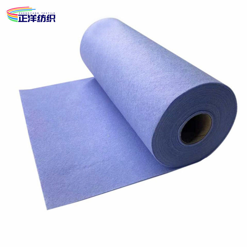 50x60cm Disposable Cleaning Cloths On A Roll 200GSM Absorbent Polyester Viscose Non Woven