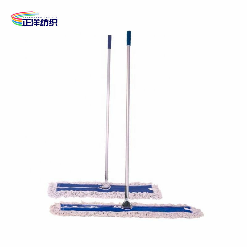 Metal Clip Cotton Cleaning Mop 380Grams Aluminum Handle Cotton Yarn Large Size