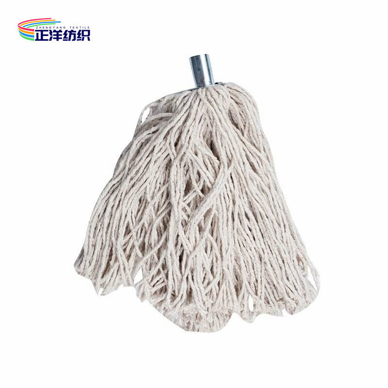 400Grams Metal Socket 100% Cotton Yarn Floor Cleaning Cotton Spin Mop Head