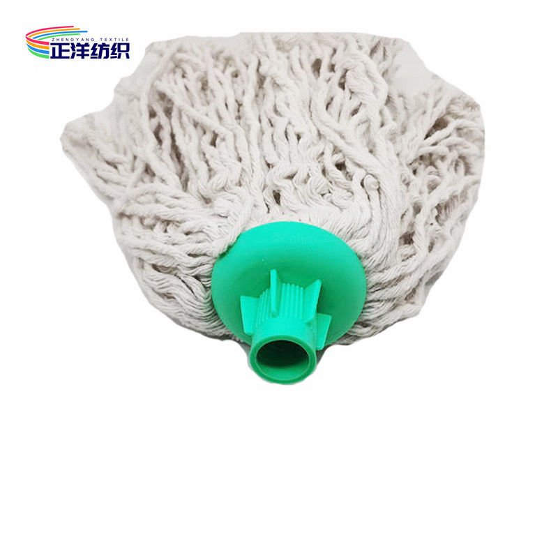 120cm Cotton Cleaning Mop Length Wooden Handle Plastic Socket Cotton Thread Household Cleaning Mop