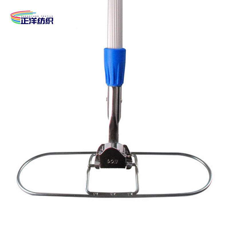 95-160cm Aluminum Telescopic Handle Metal Frame Clip On Cotton Wet Mop