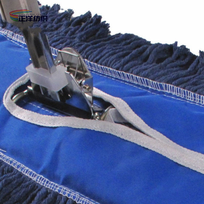 95-160cm Aluminum Telescopic Handle Metal Frame Clip On Cotton Wet Mop