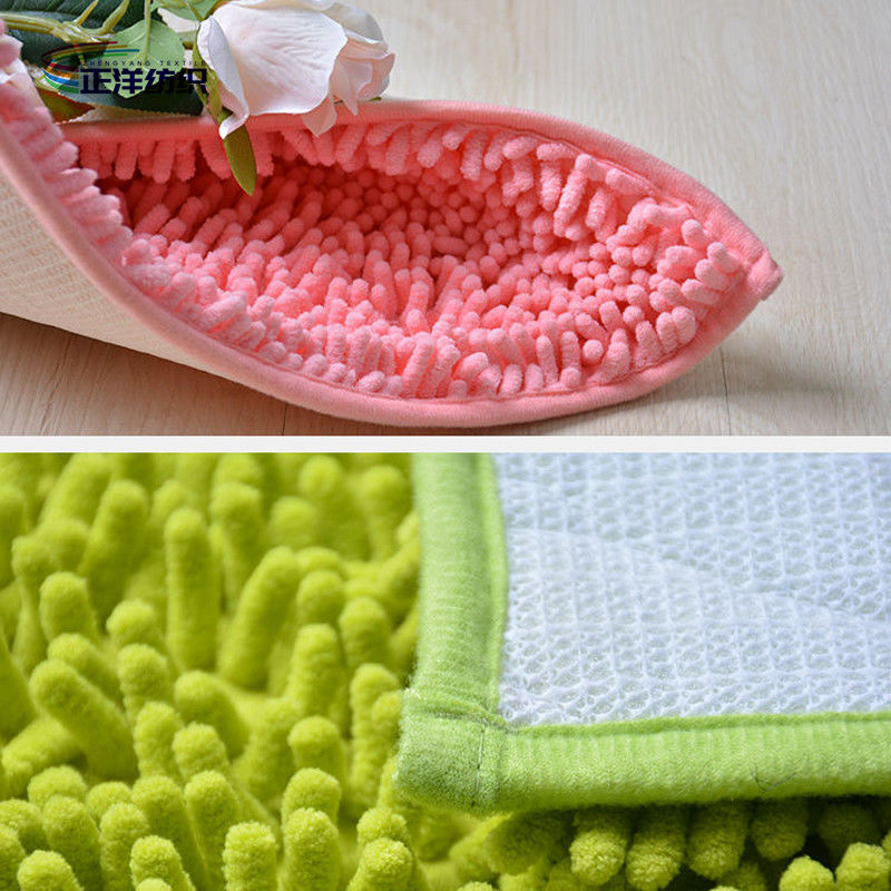 20"X32" Door Carpet Mats Stylish 1200gsm Microfiber Chenille 15mm TPR Non Slip Floor Mat