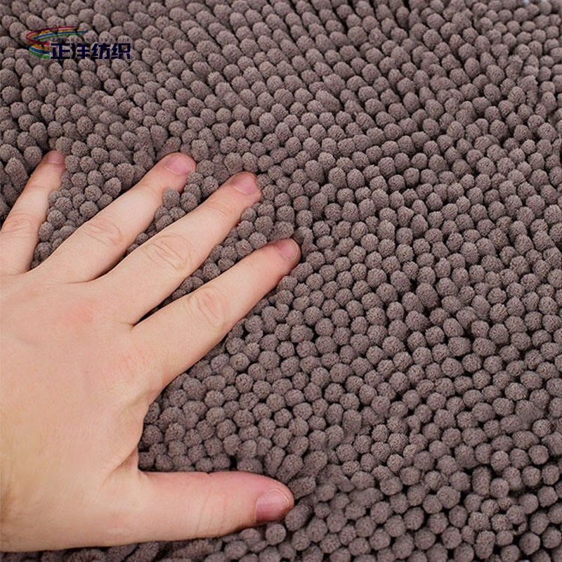 24"X36" Door Carpet Mats 1000GSM Chocolate Chenille TPR Waterproof Rubber 15mm Entrance Rugs Outdoor