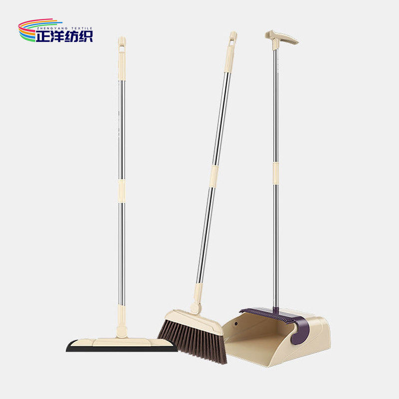 93cm Broom Dustpan Stainless Steel Handle Plastic Windproof Rubber Scraper Household Cleaning Set