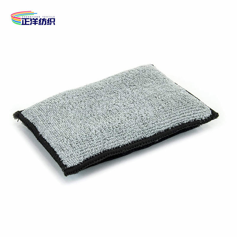 9x13cm Double Sided Microfiber Cleaning Sponge Polishing Wax Pad