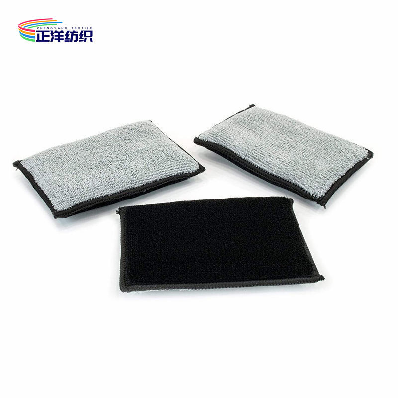 9x13cm Double Sided Microfiber Cleaning Sponge Polishing Wax Pad