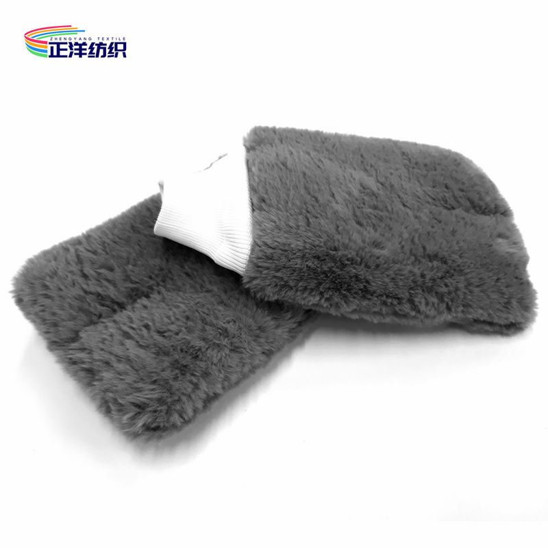Scratch Free Car Detailing Tools 28x16cm 80g Grey Soft Plush 1000gsm Microfiber Car Wash Gloves