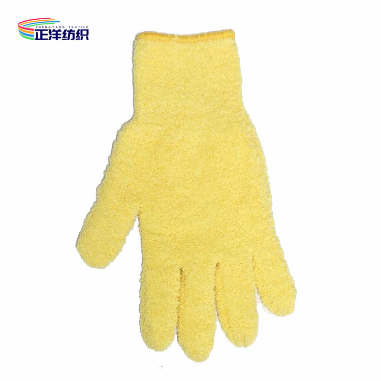 15x25cm Soft Fluffy Microfiber Finger Flove Colorful Car Washing Mitt Glove