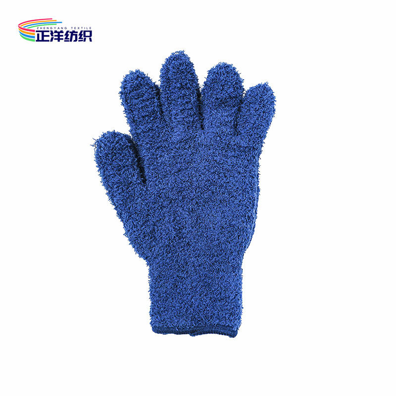 15x25cm Soft Fluffy Microfiber Finger Flove Colorful Car Washing Mitt Glove