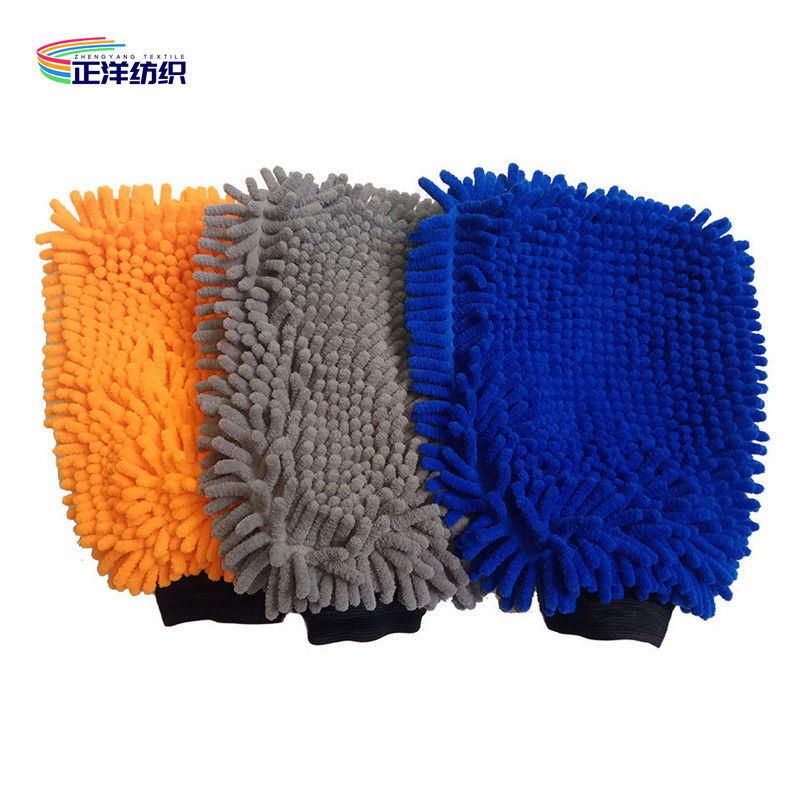 22x28cm 1500gsm High Density Polyester Microfiber Chenille Car Detailing Gloves