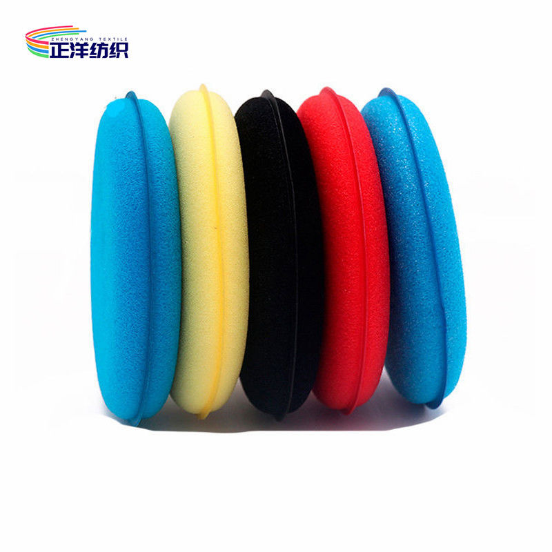 Microfiber Car Detailing Tools 20mm Multi Color 105mm Round Wax Applicator Sponge