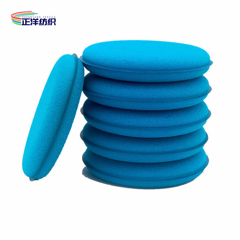 Microfiber Car Detailing Tools 20mm Multi Color 105mm Round Wax Applicator Sponge