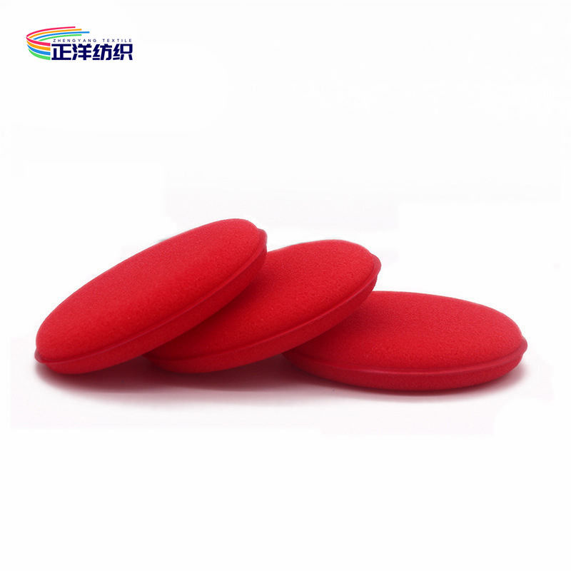Microfiber Car Detailing Tools 20mm Multi Color 105mm Round Wax Applicator Sponge