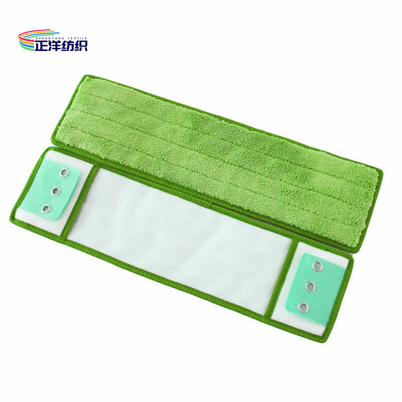15x46cm Microfiber Floor Dust Mop Green For Concrete