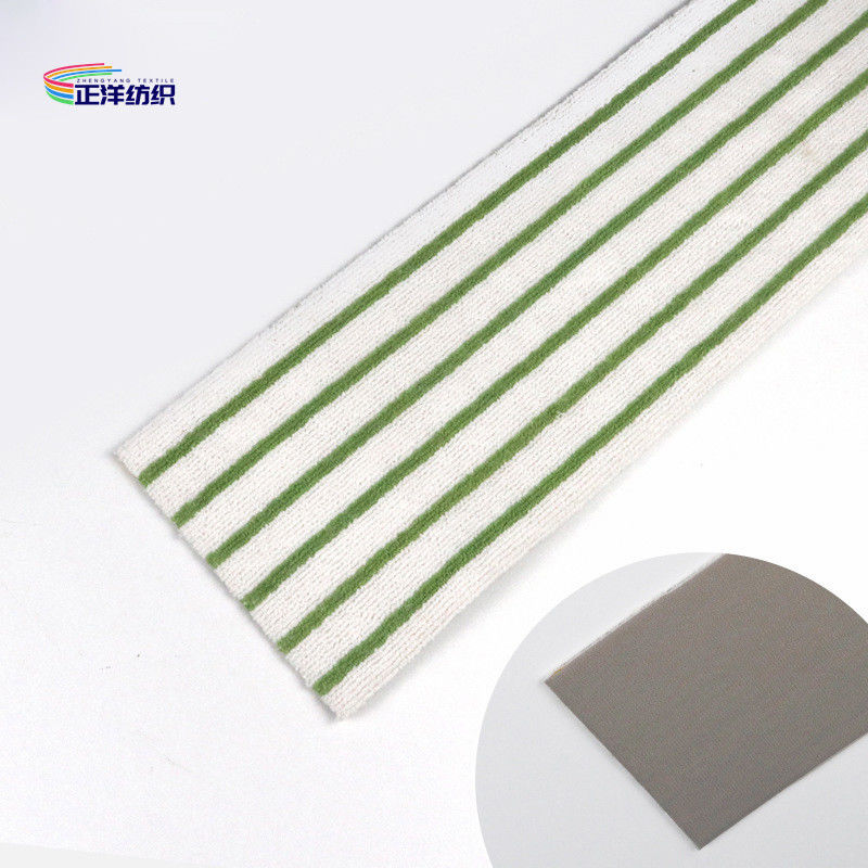12x42cm Microfiber Cleaning Mop White Fabric Blue Stripes Non-Woven Cloth Disposable Mop Refill Pad