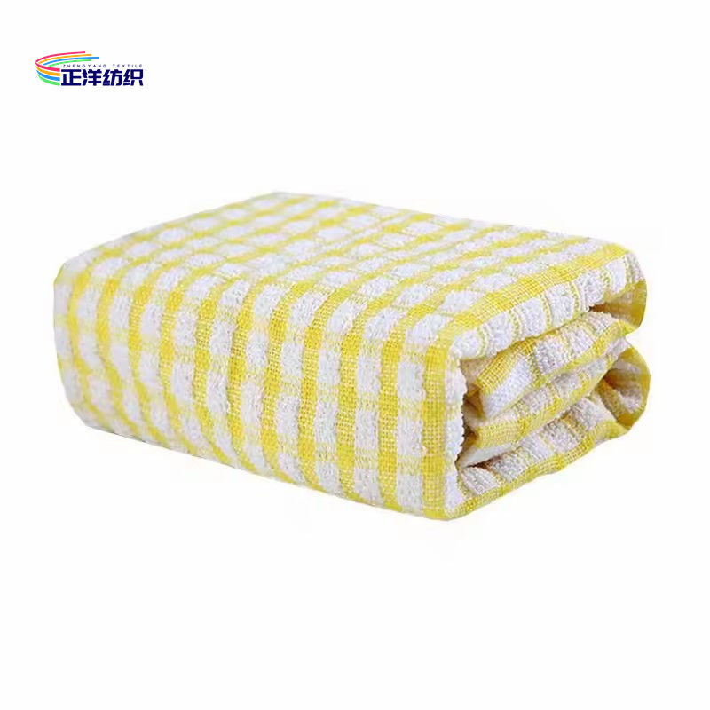 30x30cm Colorful Grid Style Cotton Towel Holiday Present Birthday Gift Wedding Gift Towel