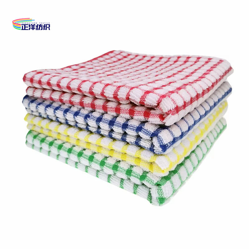 30x30cm Colorful Grid Style Cotton Towel Holiday Present Birthday Gift Wedding Gift Towel