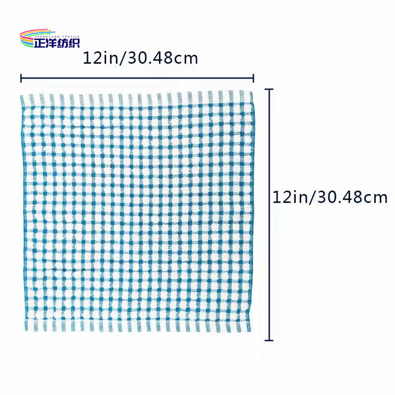 30x30cm Colorful Grid Style Cotton Towel Holiday Present Birthday Gift Wedding Gift Towel