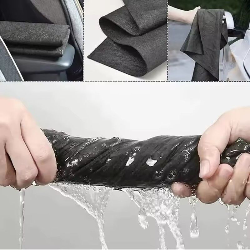 Kitchen Car Cleaning Towel Microfiber Wipes No Trace Absorbent Dish Cloth Bamboo Fiber Towel Glass Cleaning Cloth